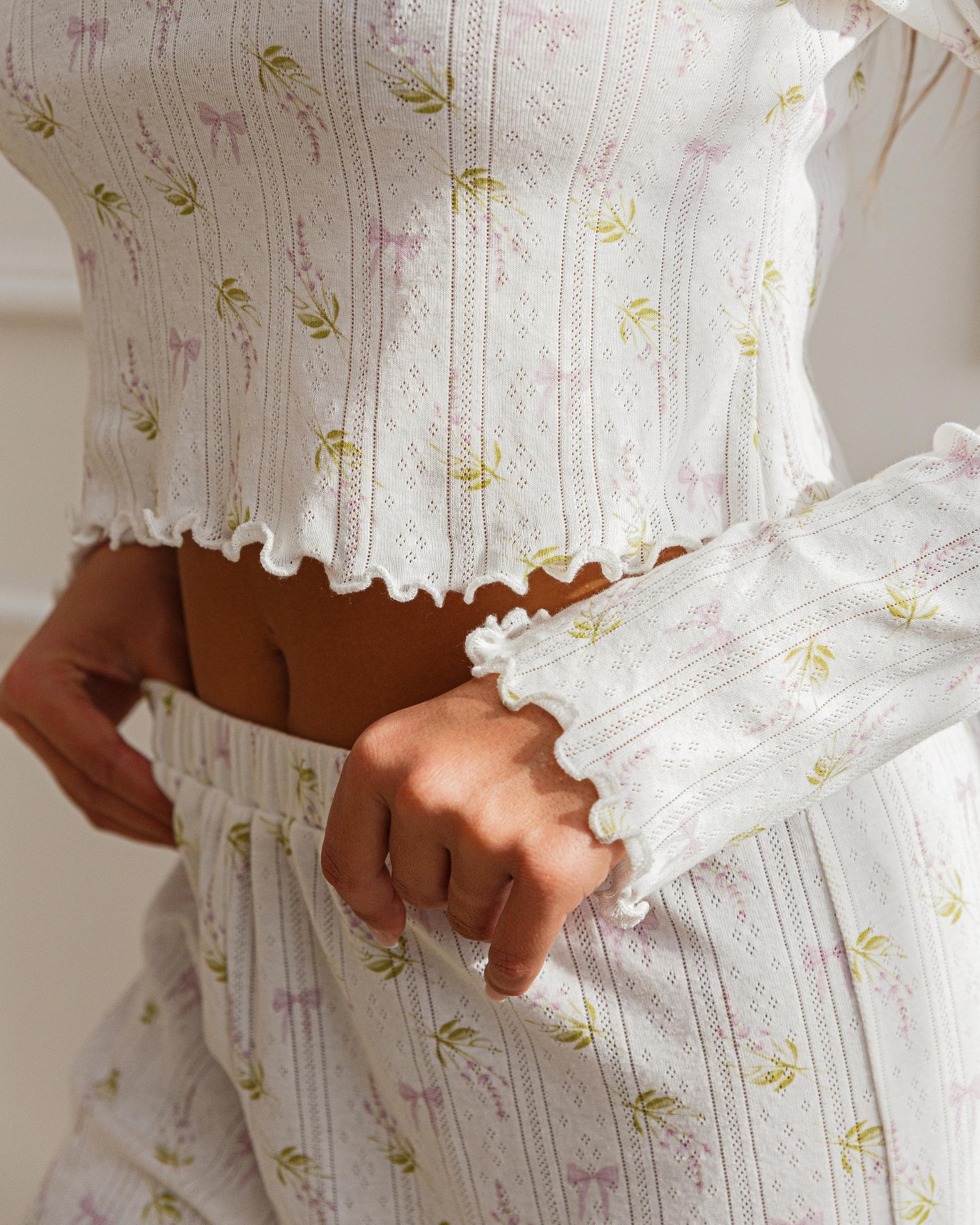 Lottie Luxury Pointelle Pyjama Set - Image 3
