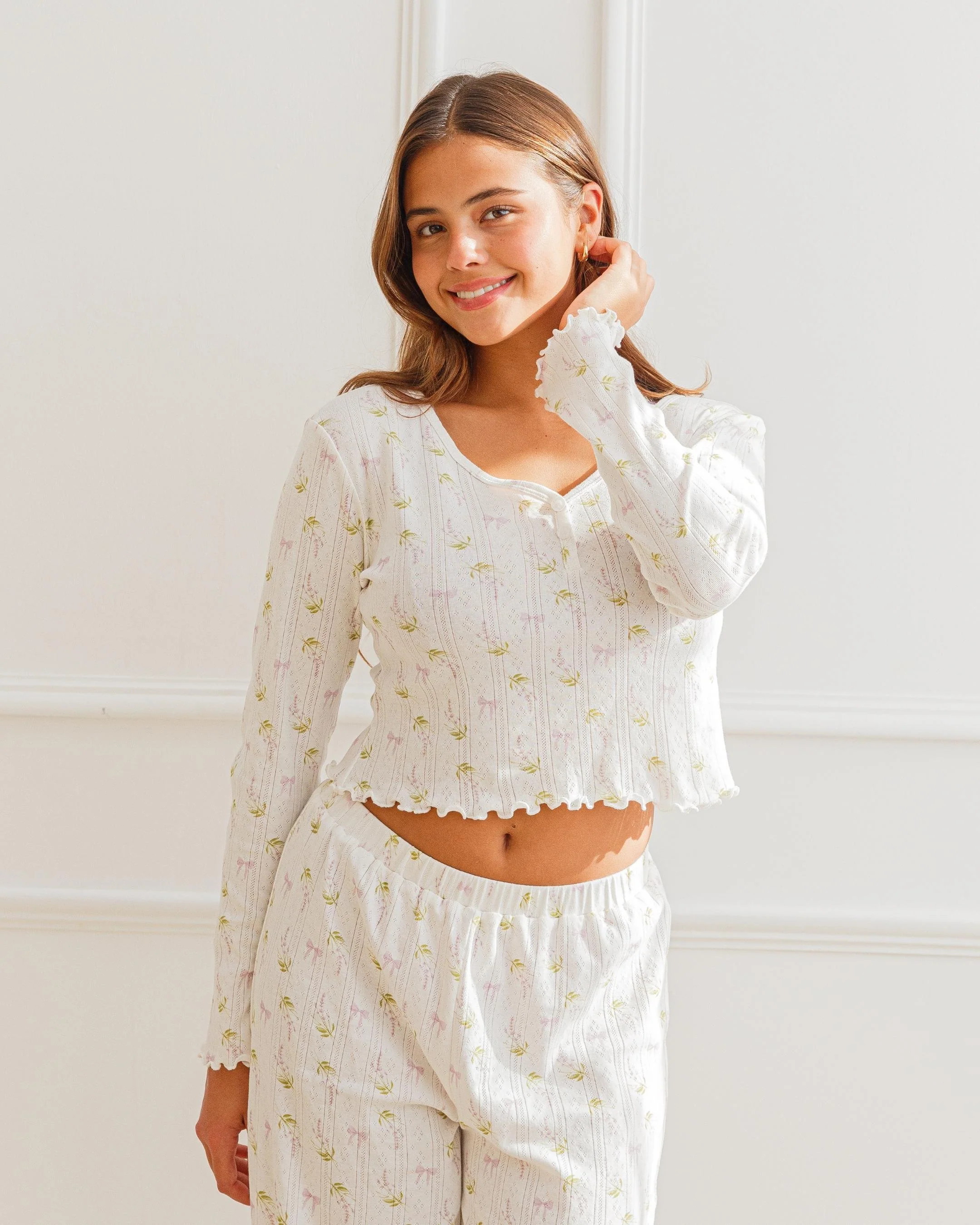 Lottie Luxury Pointelle Pyjama Set