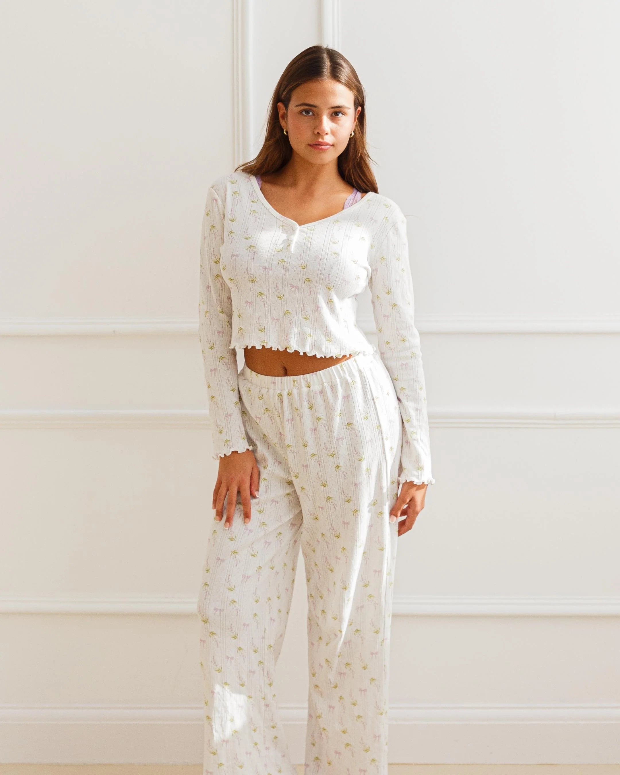 Lottie Luxury Pointelle Pyjama Set - Image 7